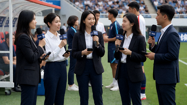 leyu乐鱼体育资讯编辑团队在赛场边采访报道